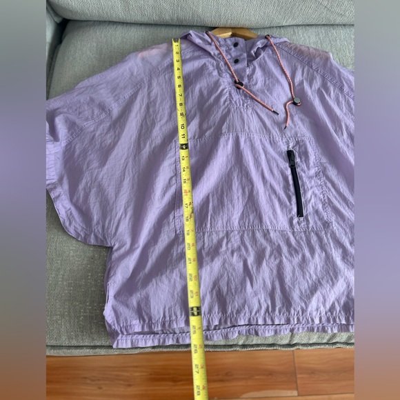 Silence + Noise Purple Windbreaker oversized Poncho Jacket size XS/S - Picture 7 of 8